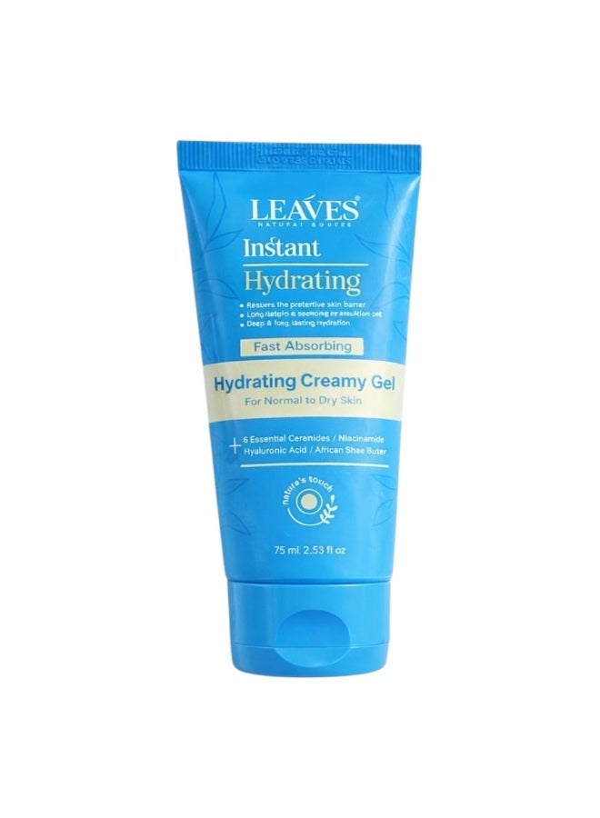 LEAVES Instant Hydrating – Fast Absorbing Hydrating Creamy Gel 75 ml - Image 1